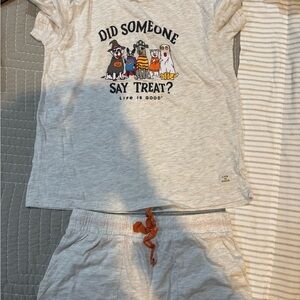 Life Is Good Sleepwear in Gray and Orange